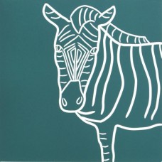 Linocut " Zebra " by Jane Bristowe - Limited edition on 50. Framed Linocut " Zebra " by Jane Bristowe - Limited edition on 50. Framed